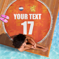 Custom Netherlands Football Beach Blanket Oranje Go Champions