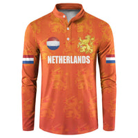 Custom Netherlands Football Button Sweatshirt Oranje Go Champions