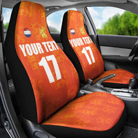 Custom Netherlands Football Car Seat Cover Oranje Go Champions