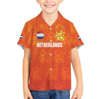 Custom Netherlands Football Family Matching Long Sleeve Bodycon Dress and Hawaiian Shirt Oranje Go Champions