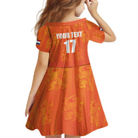 Custom Netherlands Football Family Matching Tank Maxi Dress and Hawaiian Shirt Oranje Go Champions