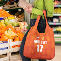 Custom Netherlands Football Grocery Bag Oranje Go Champions