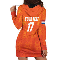 Custom Netherlands Football Hoodie Dress Oranje Go Champions