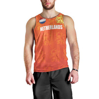 Custom Netherlands Football Men Tank Top Oranje Go Champions