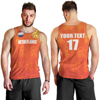 Custom Netherlands Football Men Tank Top Oranje Go Champions