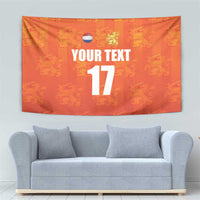 Custom Netherlands Football Tapestry Oranje Go Champions