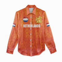 Custom Netherlands Football Women Casual Shirt Oranje Go Champions