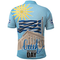 Greece Independence Day Polo Shirt 25th March Vergina Sun