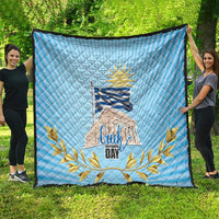 Greece Independence Day Quilt 25th March Vergina Sun