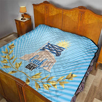 Greece Independence Day Quilt 25th March Vergina Sun