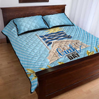 Greece Independence Day Quilt Bed Set 25th March Vergina Sun
