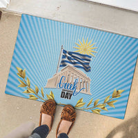 Greece Independence Day Rubber Doormat 25th March Vergina Sun