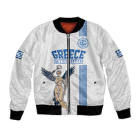 Custom Greece Football Champions Bomber Jacket Nike Goddess of Victory