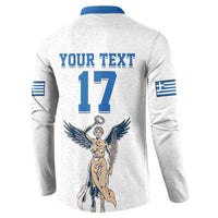 Custom Greece Football Champions Button Sweatshirt Nike Goddess of Victory