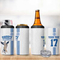 Custom Greece Football Champions 4 in 1 Can Cooler Tumbler Nike Goddess of Victory