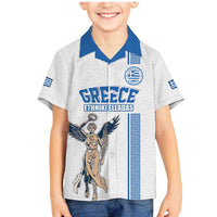 Custom Greece Football Champions Family Matching Mermaid Dress and Hawaiian Shirt Nike Goddess of Victory