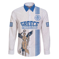 Custom Greece Football Champions Family Matching Off Shoulder Maxi Dress and Hawaiian Shirt Nike Goddess of Victory