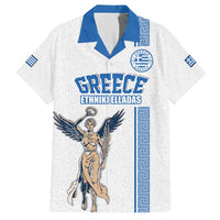 Custom Greece Football Champions Family Matching Short Sleeve Bodycon Dress and Hawaiian Shirt Nike Goddess of Victory