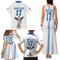 Custom Greece Football Champions Family Matching Tank Maxi Dress and Hawaiian Shirt Nike Goddess of Victory