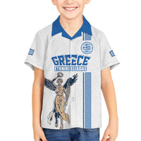 Custom Greece Football Champions Family Matching Tank Maxi Dress and Hawaiian Shirt Nike Goddess of Victory