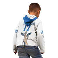 Custom Greece Football Champions Kid Hoodie Nike Goddess of Victory
