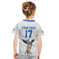 Custom Greece Football Champions Kid T Shirt Nike Goddess of Victory