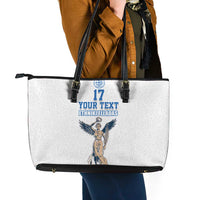 Custom Greece Football Champions Leather Tote Bag Nike Goddess of Victory