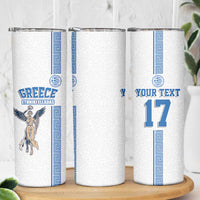 Custom Greece Football Champions Skinny Tumbler Nike Goddess of Victory