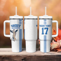 Custom Greece Football Champions Tumbler With Handle Nike Goddess of Victory