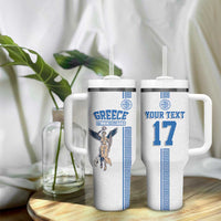 Custom Greece Football Champions Tumbler With Handle Nike Goddess of Victory