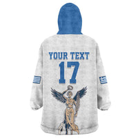 Custom Greece Football Champions Wearable Blanket Hoodie Nike Goddess of Victory