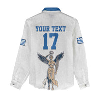 Custom Greece Football Champions Women Casual Shirt Nike Goddess of Victory