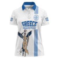 Custom Greece Football Champions Women Polo Shirt Nike Goddess of Victory
