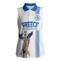 Custom Greece Football Champions Women Sleeveless Polo Shirt Nike Goddess of Victory
