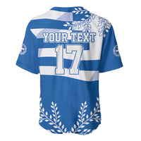 Custom Greece Basketball Baseball Jersey Sporty Style with Laurel