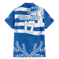 Custom Greece Basketball Family Matching Mermaid Dress and Hawaiian Shirt Sporty Style with Laurel