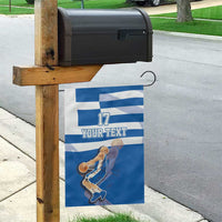 Custom Greece Basketball Garden Flag Sporty Style with Laurel