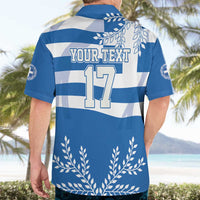 Custom Greece Basketball Hawaiian Shirt Sporty Style with Laurel
