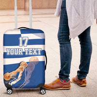 Custom Greece Basketball Luggage Cover Sporty Style with Laurel