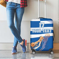 Custom Greece Basketball Luggage Cover Sporty Style with Laurel