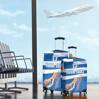 Custom Greece Basketball Luggage Cover Sporty Style with Laurel