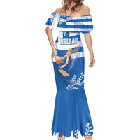 Custom Greece Basketball Mermaid Dress Sporty Style with Laurel