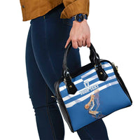 Custom Greece Basketball Shoulder Handbag Sporty Style with Laurel
