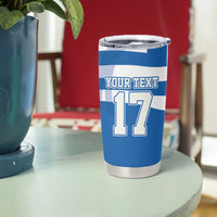 Custom Greece Basketball Tumbler Cup Sporty Style with Laurel