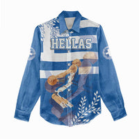 Custom Greece Basketball Women Casual Shirt Sporty Style with Laurel