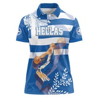 Custom Greece Basketball Women Polo Shirt Sporty Style with Laurel