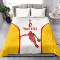 Custom Espana Basketball Spain Bedding Set Baloncesto Come on La Roja White Style