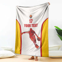 Custom Espana Basketball Spain Blanket Baloncesto Come on La Roja White Style