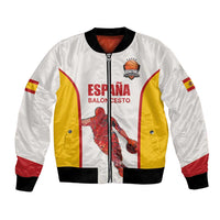 Custom Espana Basketball Spain Bomber Jacket Baloncesto Come on La Roja White Style