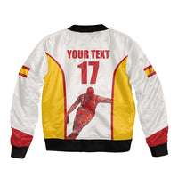 Custom Espana Basketball Spain Bomber Jacket Baloncesto Come on La Roja White Style